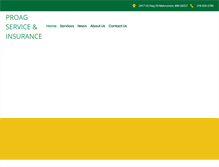 Tablet Screenshot of proagservice.com